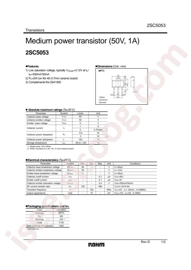 ROHM 2SC5053T100R
