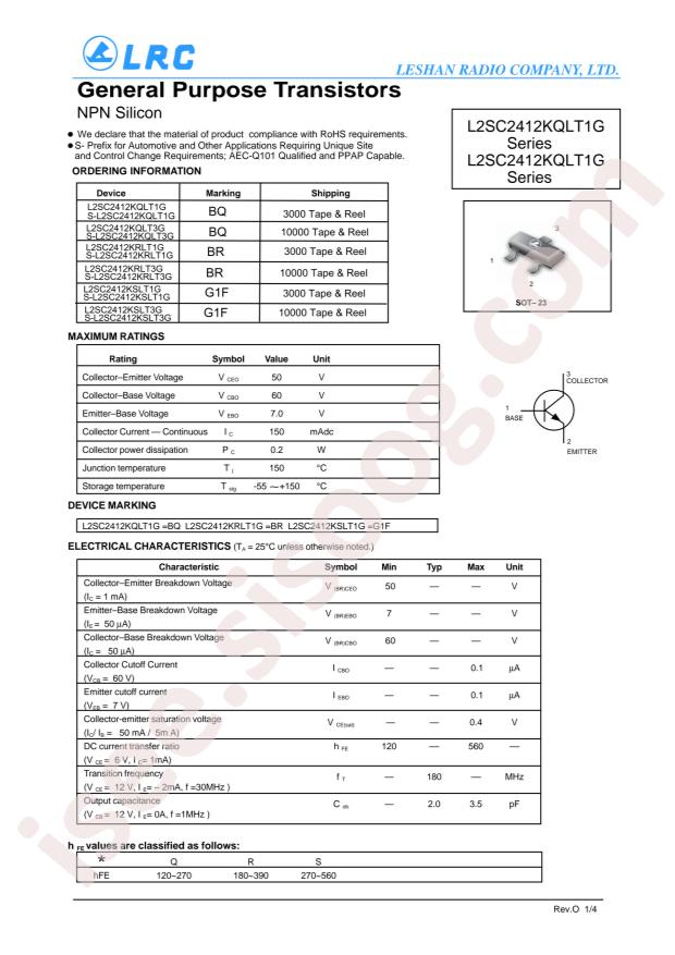 L2SC2412KRLT1G