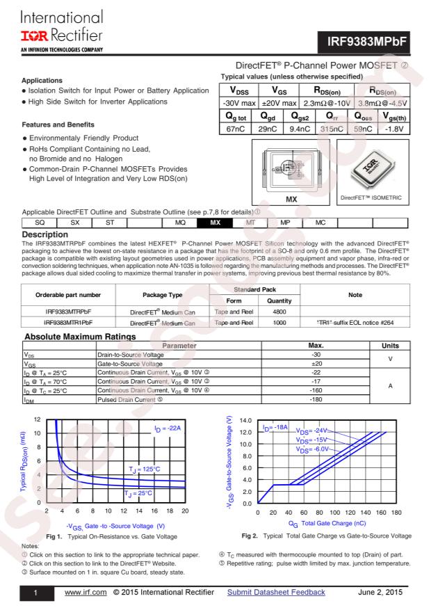 IRF9383MTRPBF