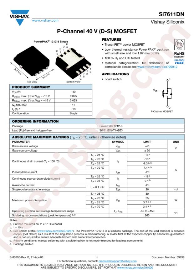 SI7611DN-T1-GE3