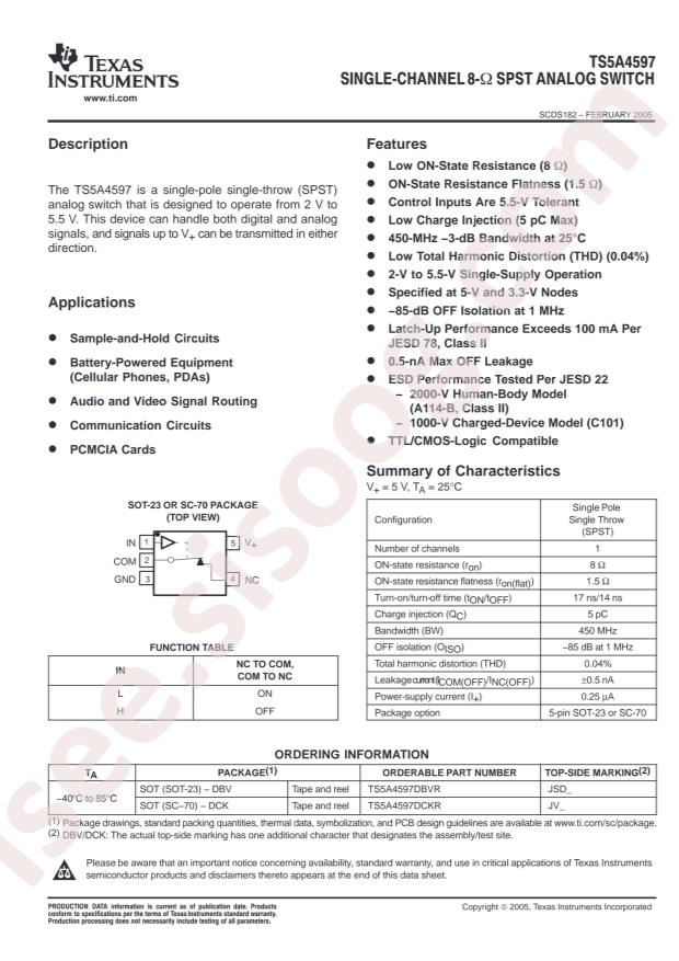 TS5A4597DBVR