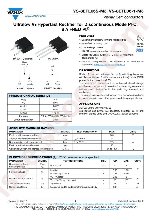 VS-8ETL06S-M3