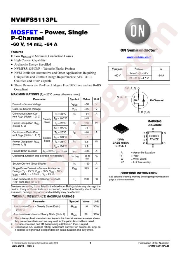 NVMFS5113PLWFT1G