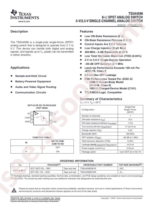 TS5A4596DBVR