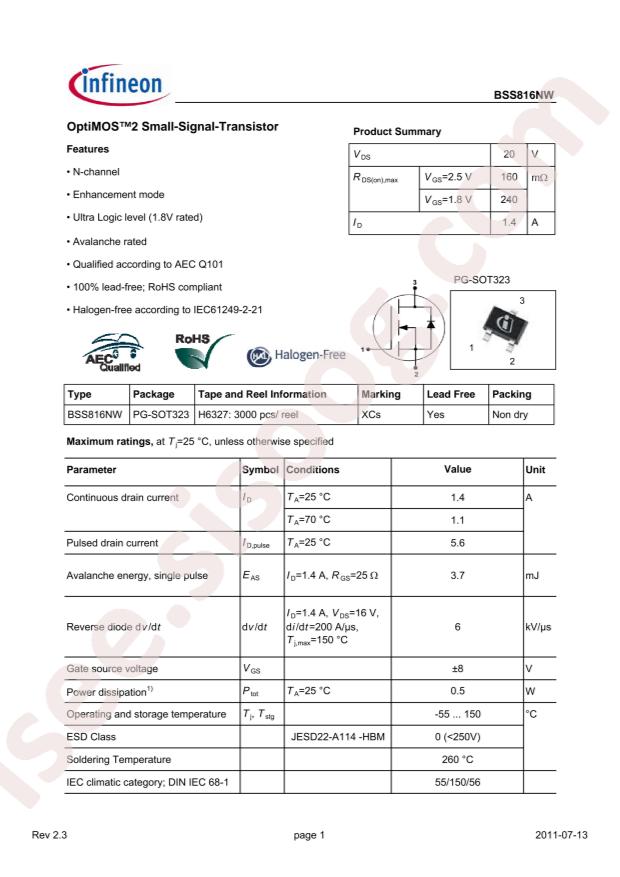 BSS816NWH6327