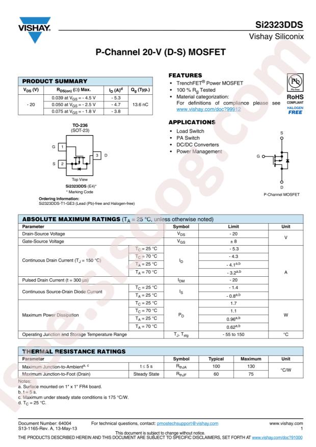 Si2323DDS-T1-GE3