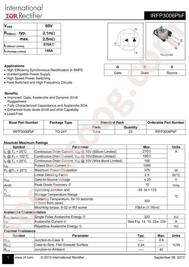 IRFP3006PBF