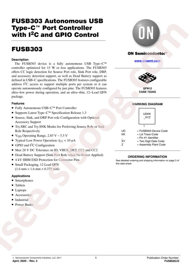 FUSB303TMX