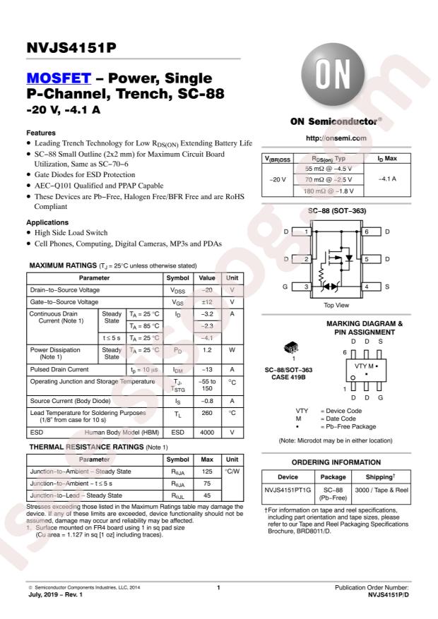 NVJS4151PT1G