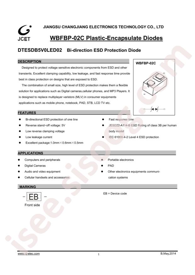 DTESDB5V0LED02