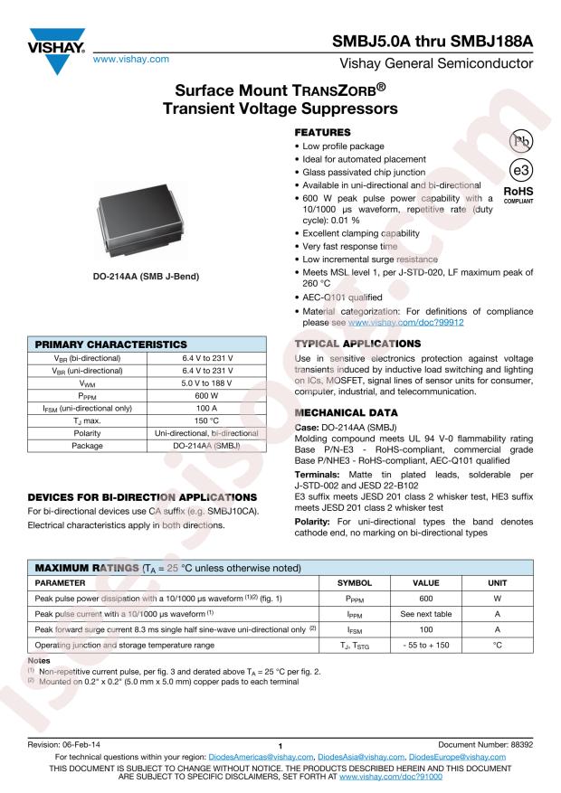 SMBJ5.0CA-E3/52