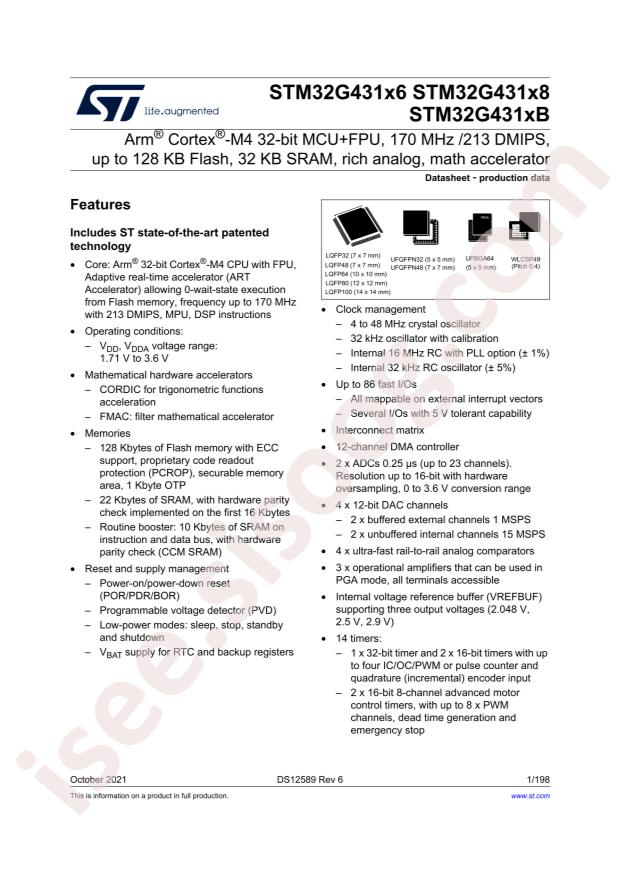 STM32G431C8U3
