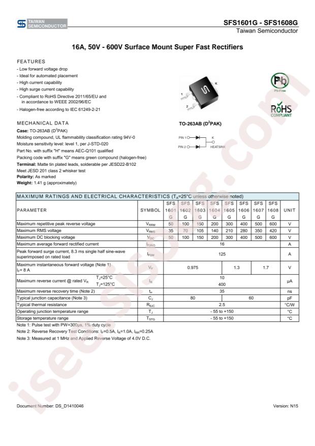 SFS1608GHRNG