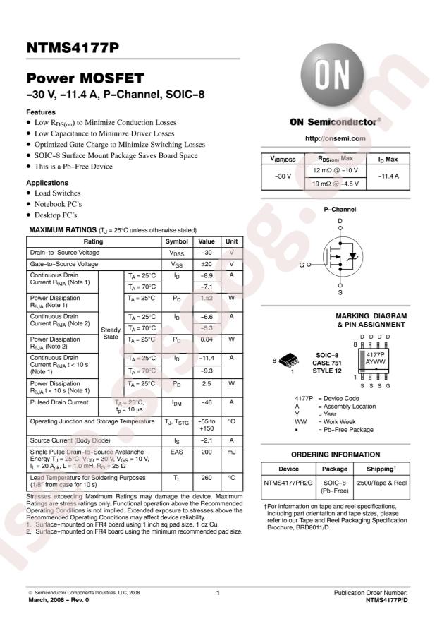 NTMS4177PR2G
