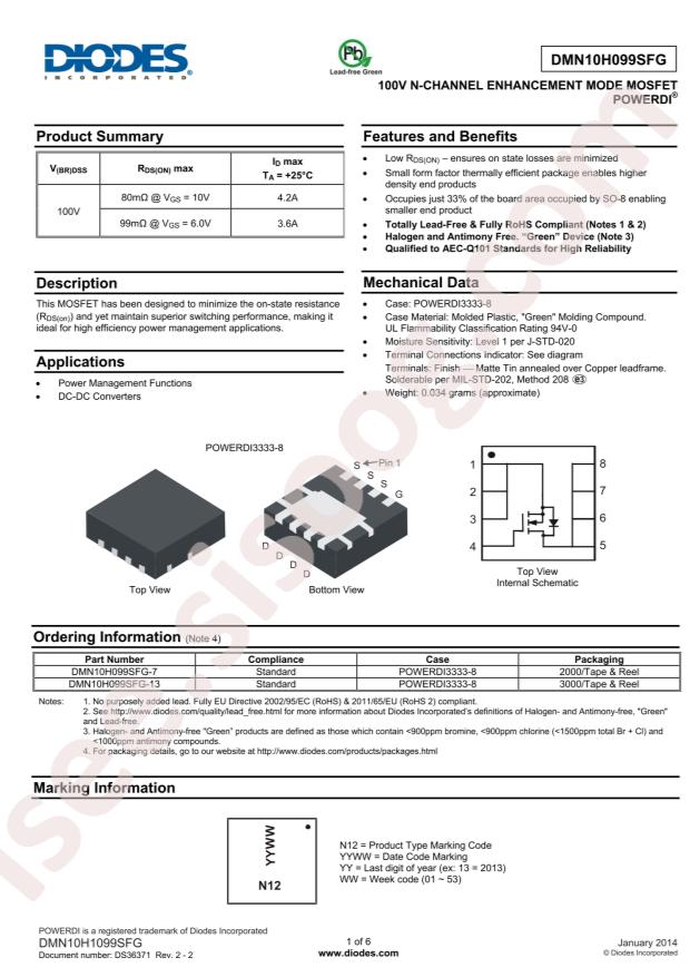 DMN10H099SFG-7