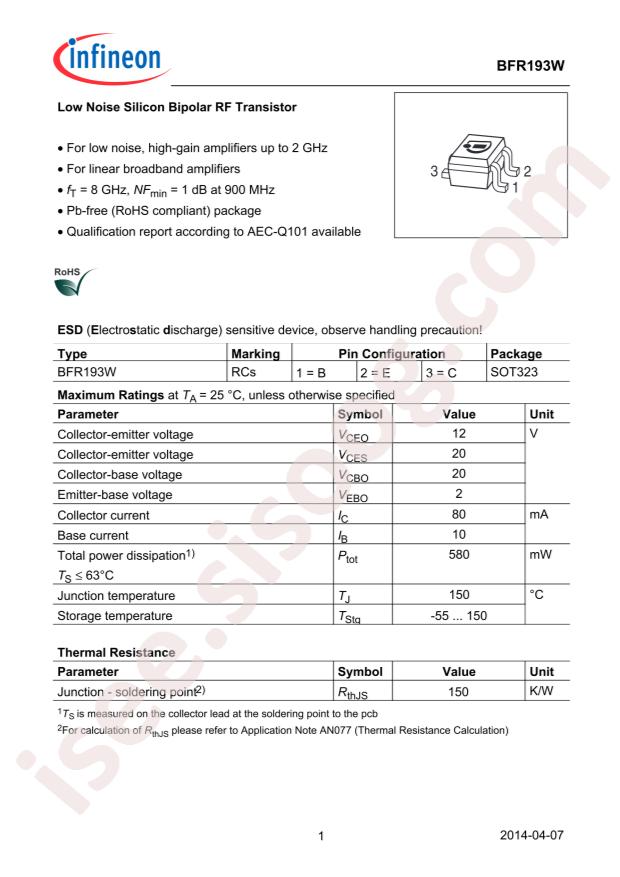 BFR193WH6327