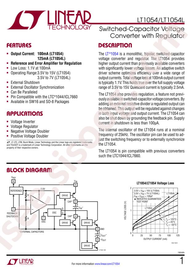 LT1054CS8#PBF