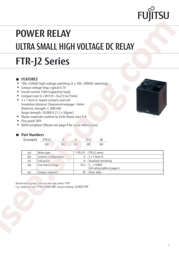 FTR-J2AK012W