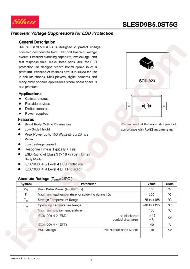 SLESD9B5.0ST5G