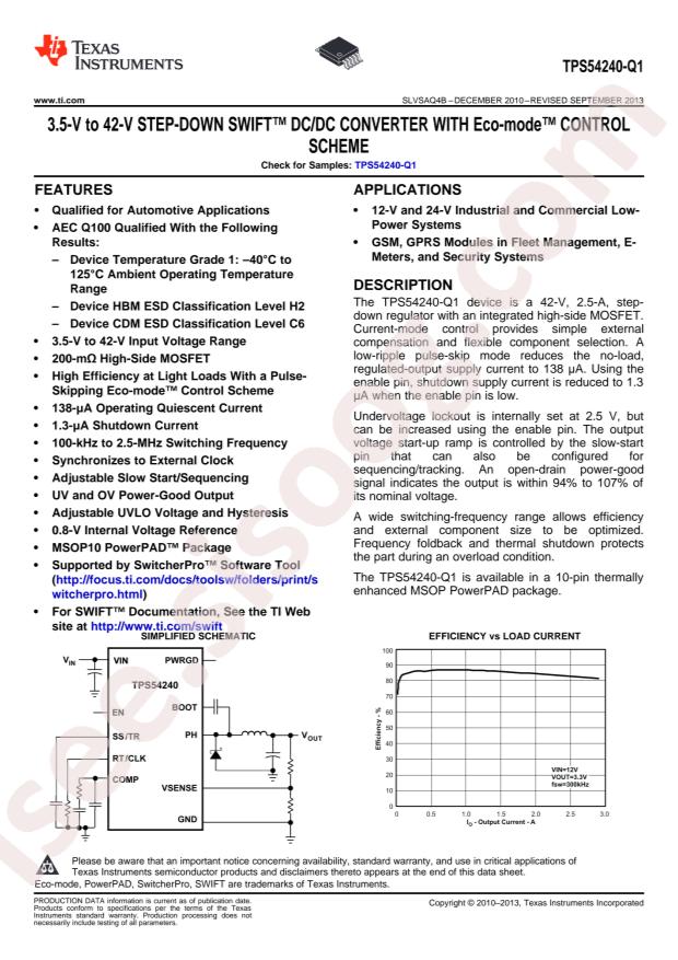 TPS54240QDGQRQ1