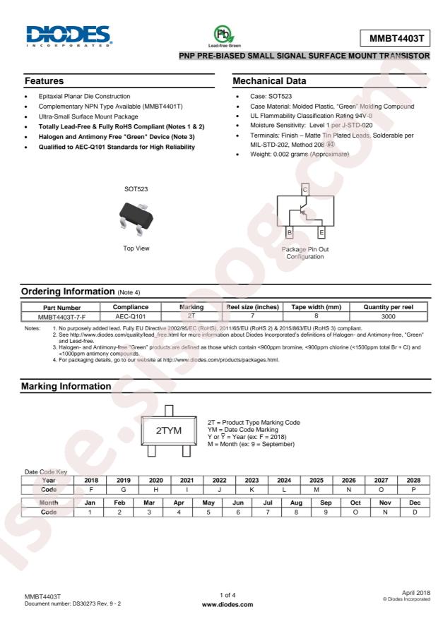 MMBT4403T-7-F
