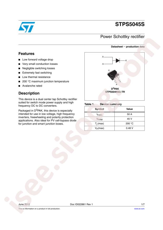 STPS5045SG-TR