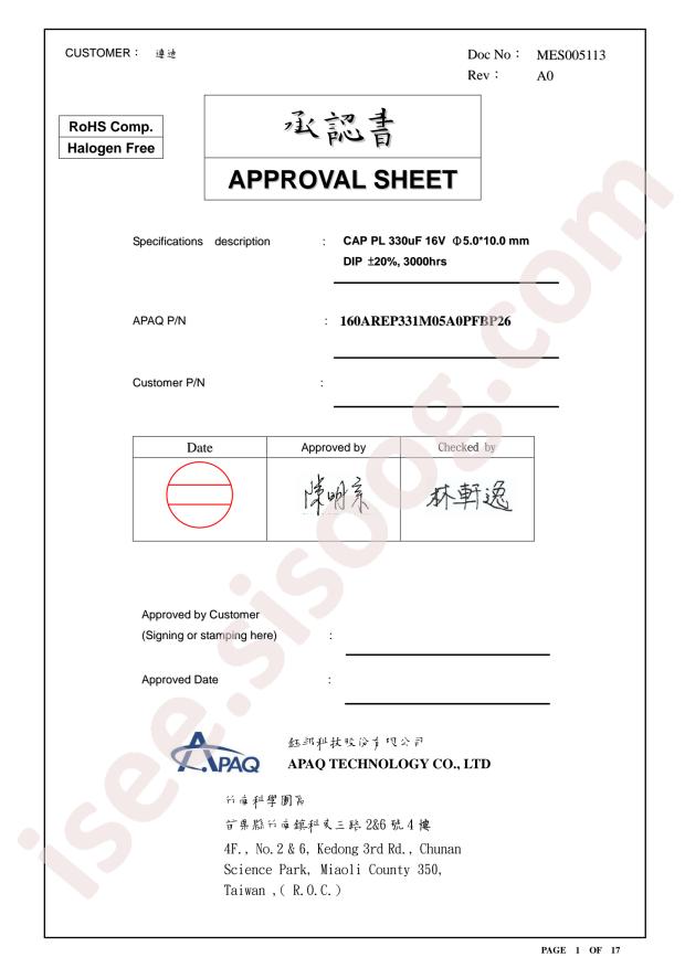 160AREP331M05A0PFBP26