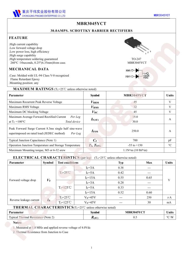 MBR3045YCT