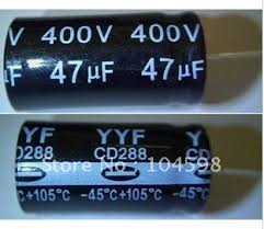 47MF 400V خازن الکترولیت