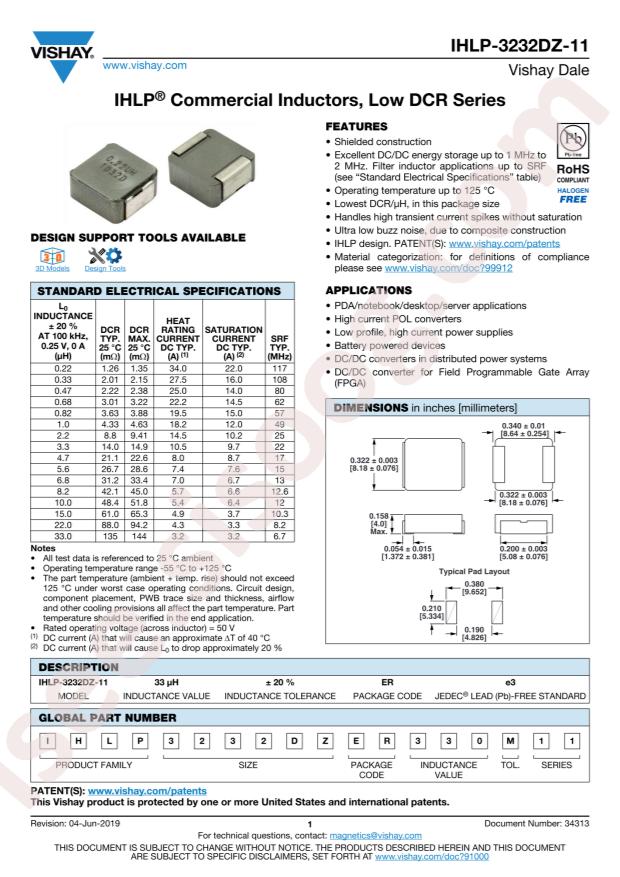 IHLP3232DZER3R3M11