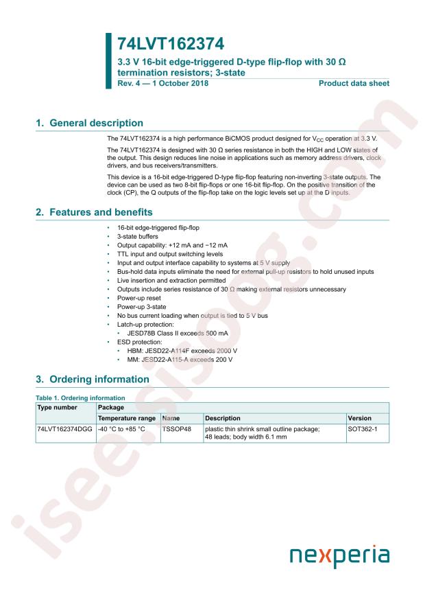 74LVT162374DGG,118