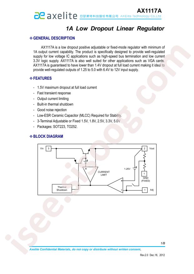 AX1117AE33A