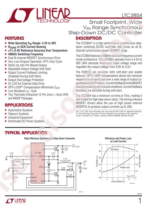 LTC3854IMSE#TRPBF