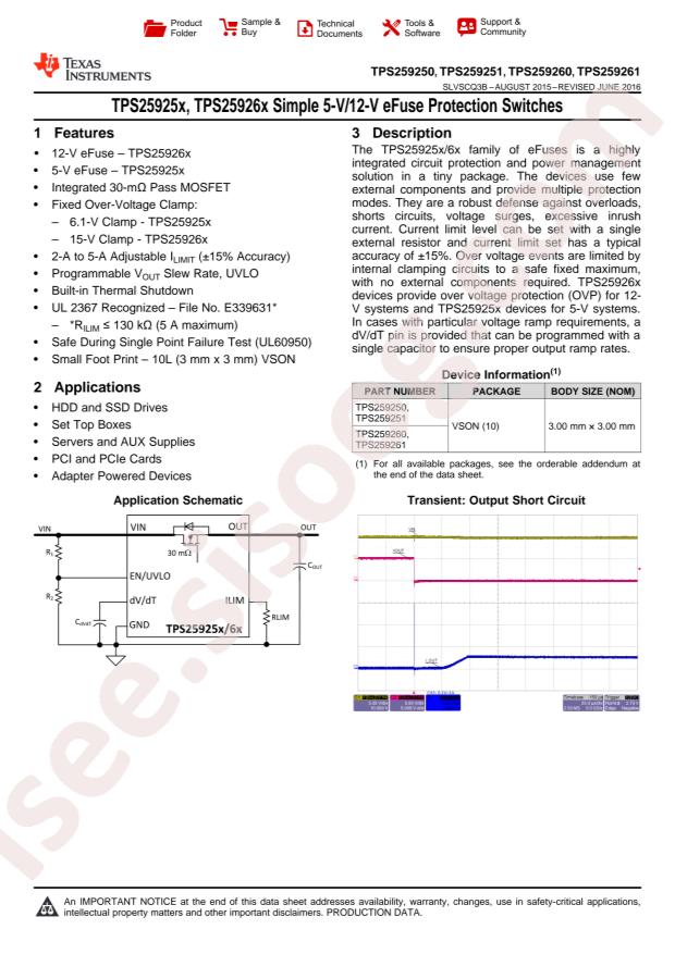 TPS259261DRCR