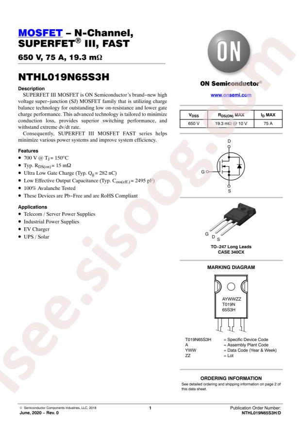 NTHL019N65S3H