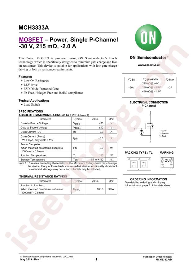 MCH3333A-TL-W