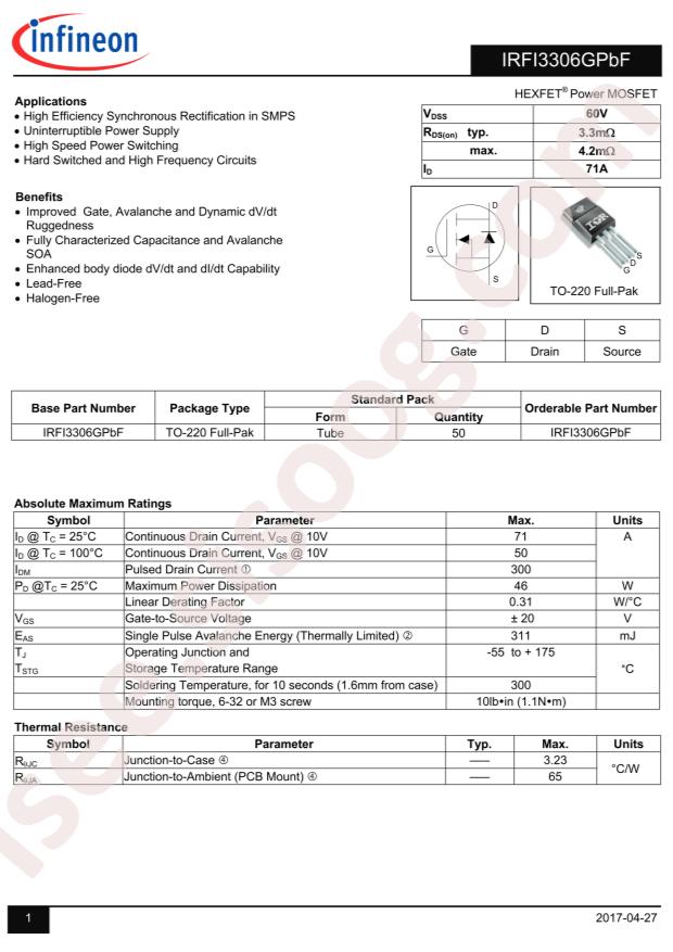 IRFI3306GPBF