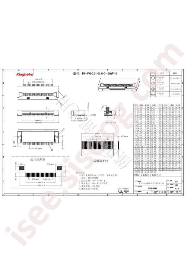 KH-FG0.5-H2.0-39PIN