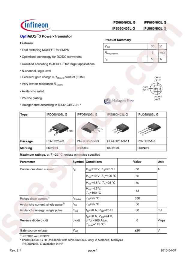 IPD060N03LG