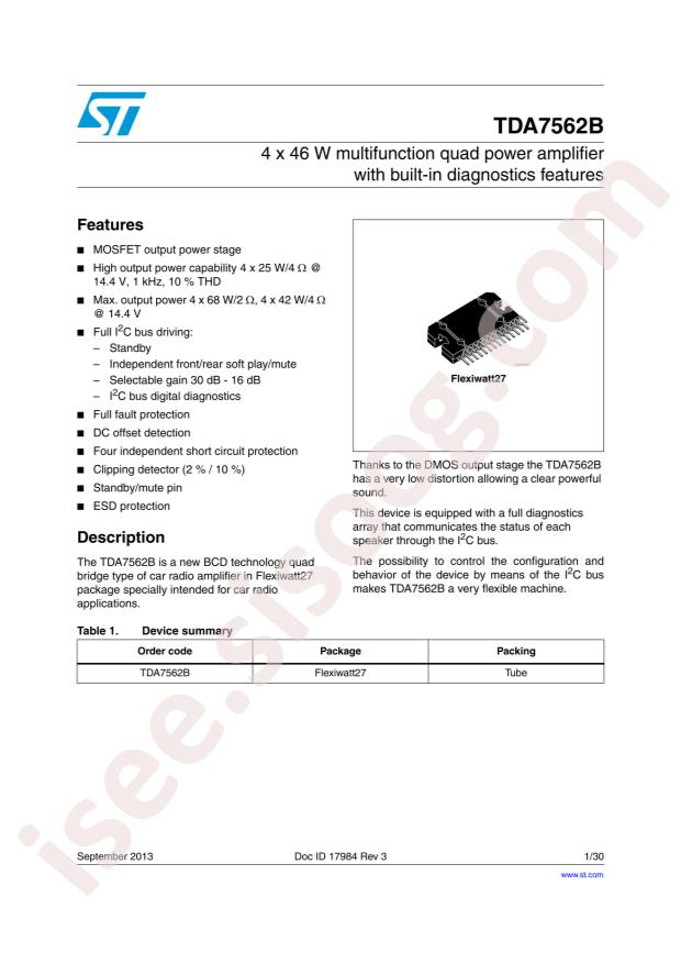 TDA7562B