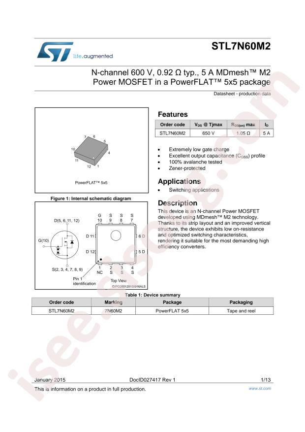 STL7N60M2