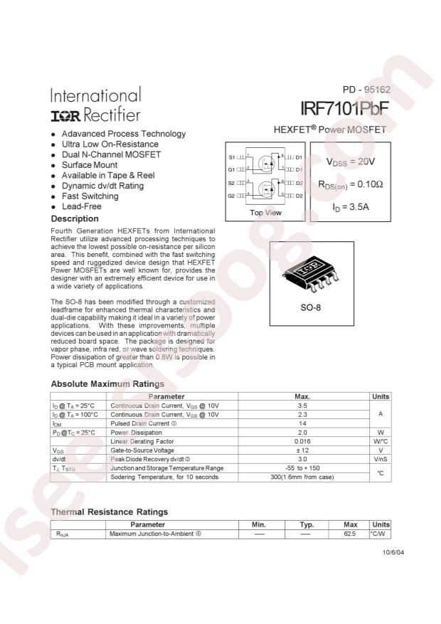 IRF7101TRPBF