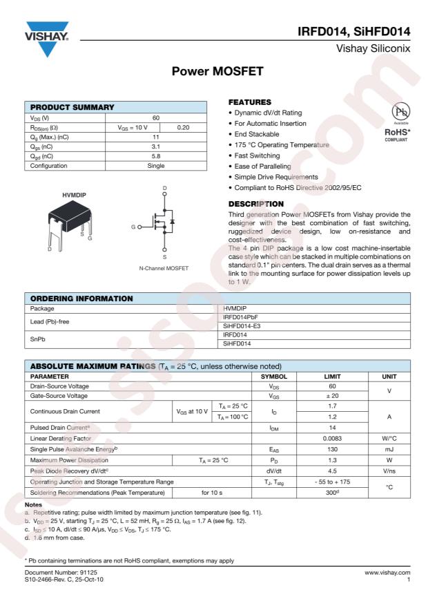 IRFD014PBF