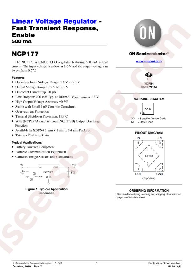 NCP177BMX330TCG