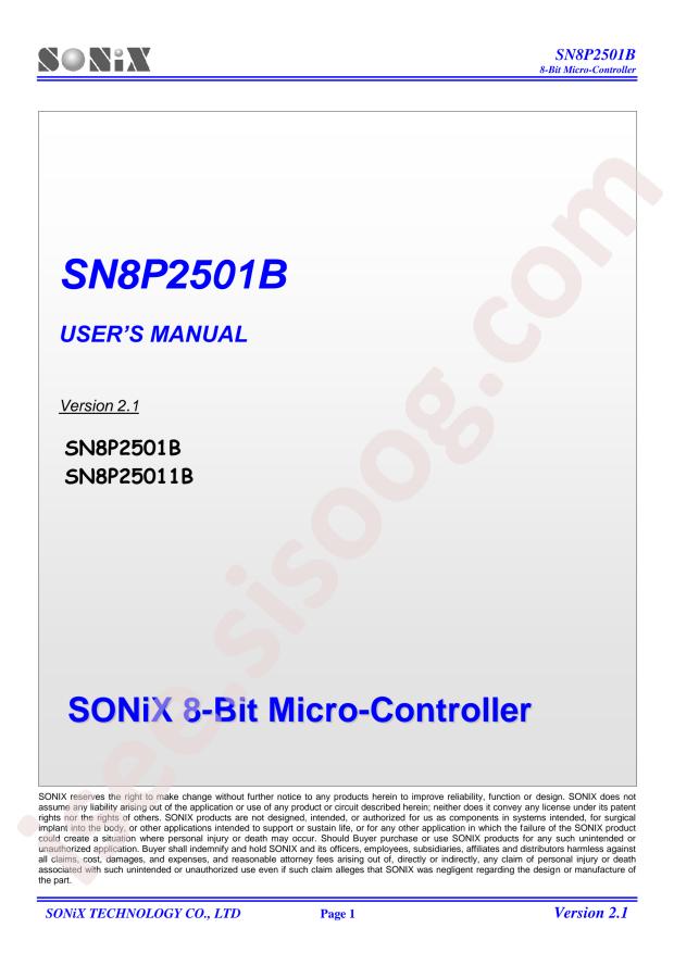 SN8P2501BSG