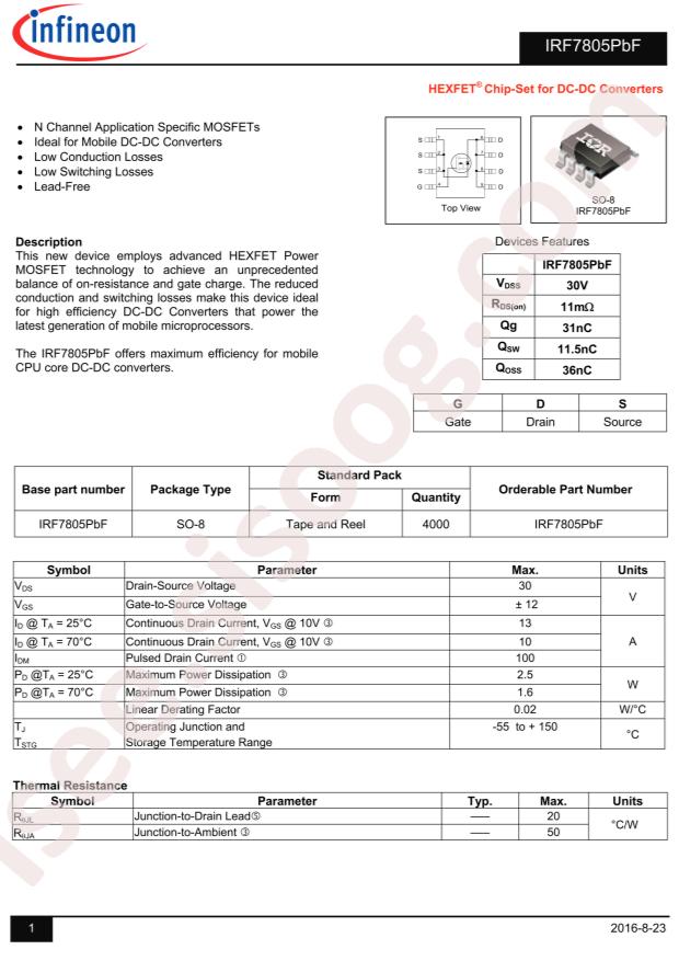 IRF7805TRPBF