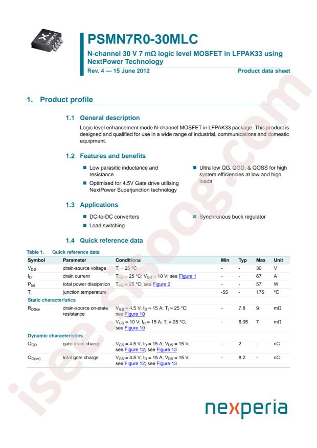 PSMN7R0-30MLC,115