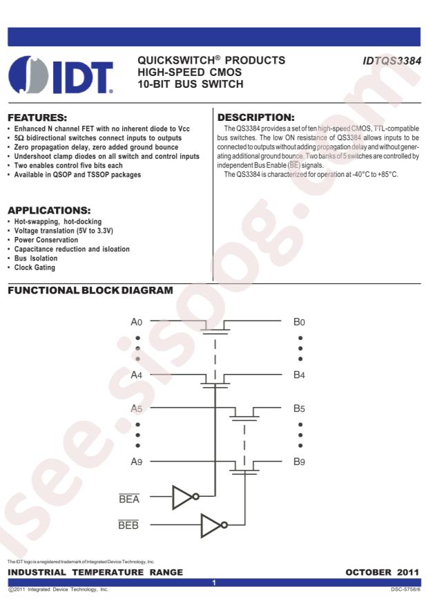 IDTQS3384PAG