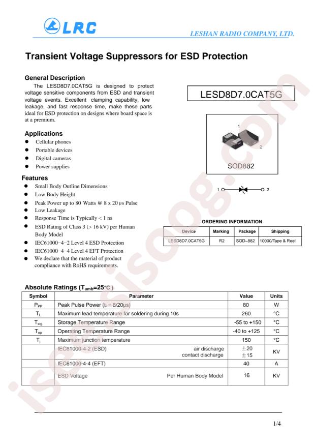 LESD8D7.0CAT5G