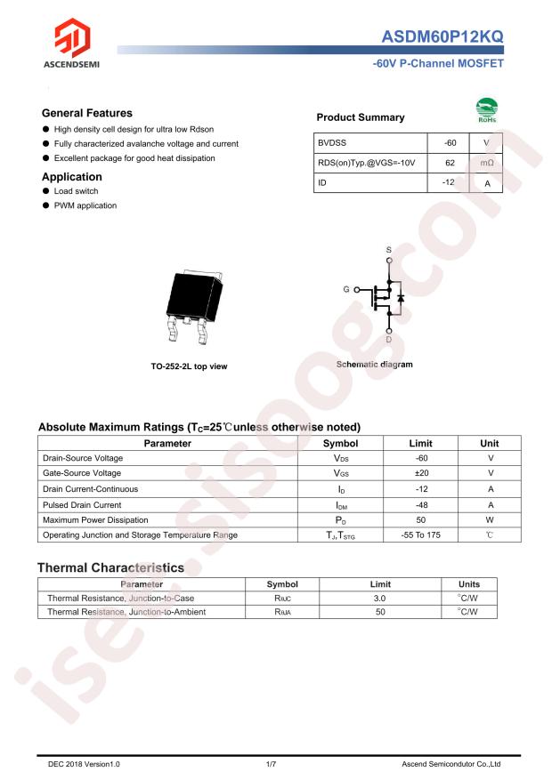 ASDM60P12KQ-R